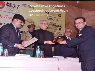 Awards 2013 Private Detective Agencies in Delhi